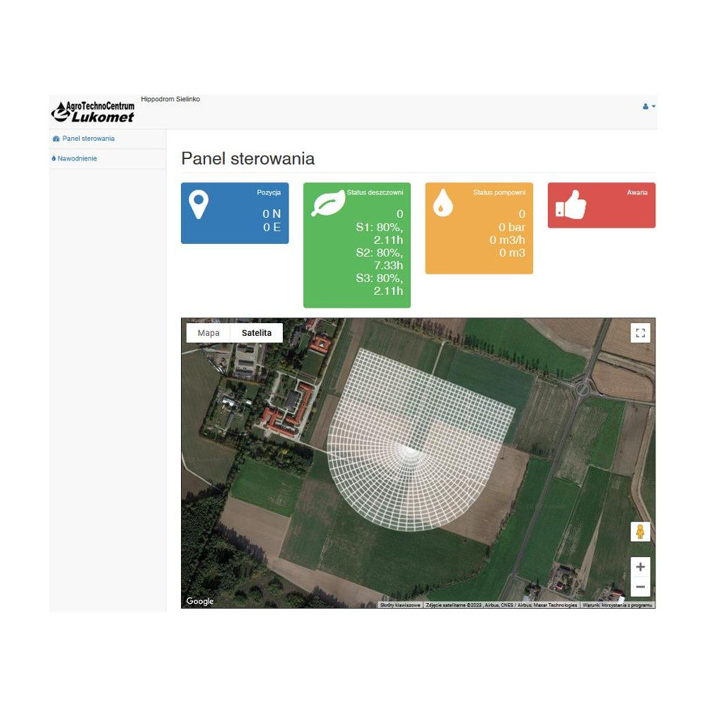 Rolnictwo 4 - P610,H System VRI dla deszczowni mostowej w 4.0