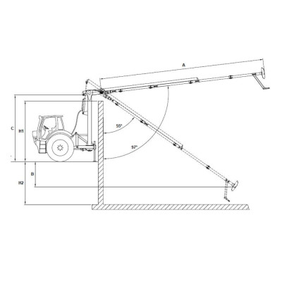 Mieszadło ciągnikowe wałowe słupowe MF