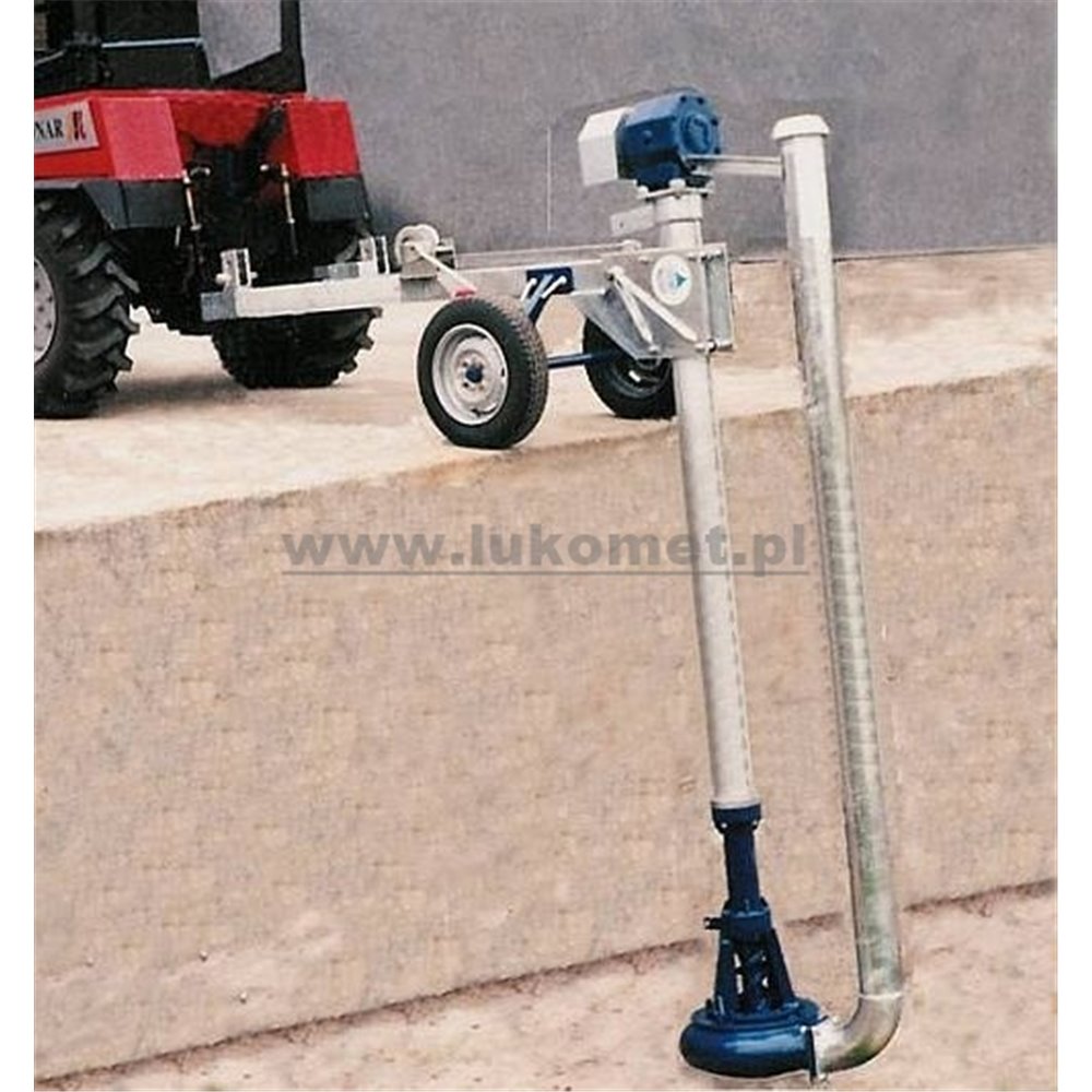 Ciągnikowa, pionowa pompownia odśrodkowa do gnojowicy