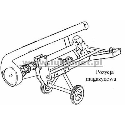 Ciągnikowa, pionowa pompownia odśrodkowa do gnojowicy