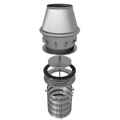 Kosze ssące z zaworem stopowym, proste do węża