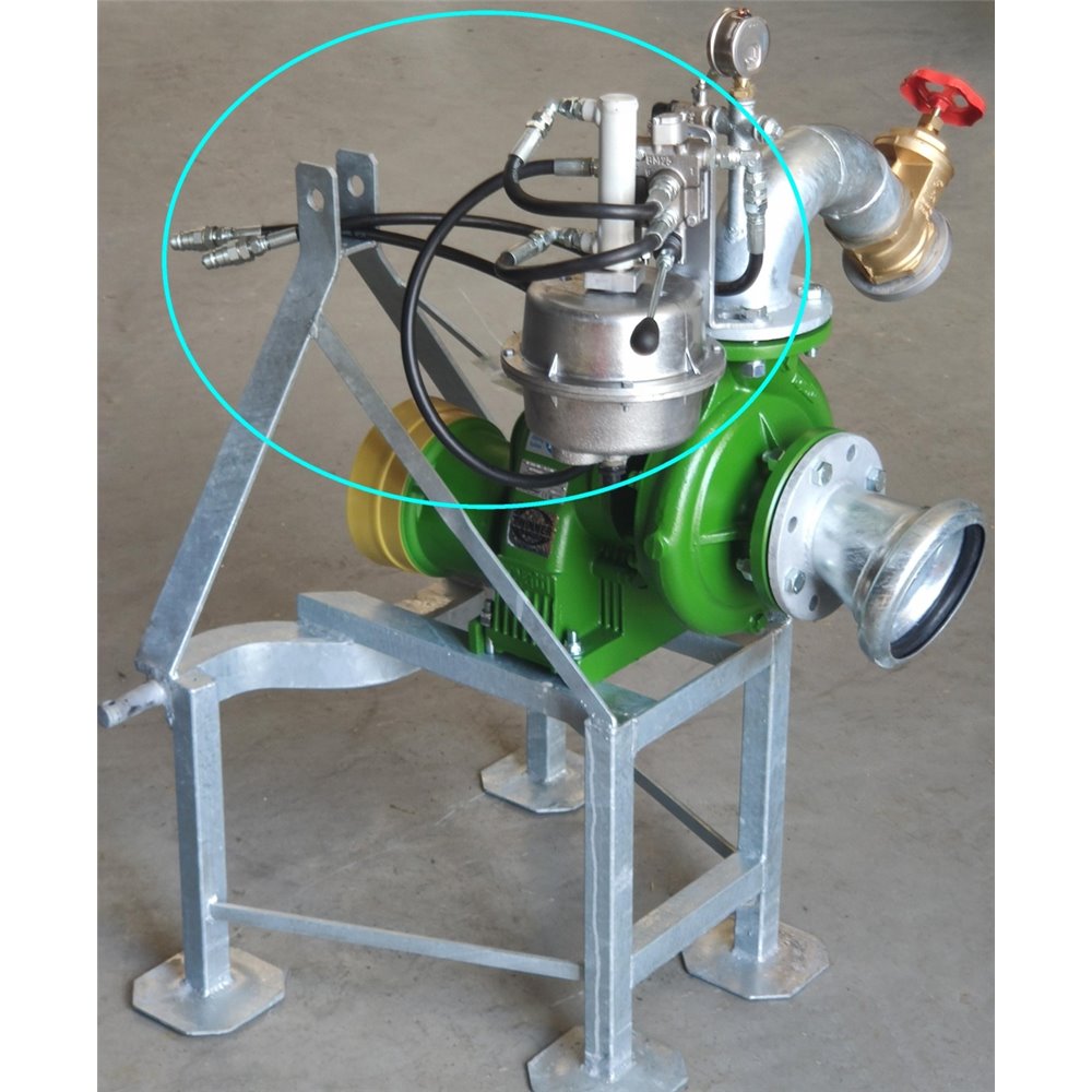 Próżniowe zawadnianie wspomagane hydrauliką ciągnika