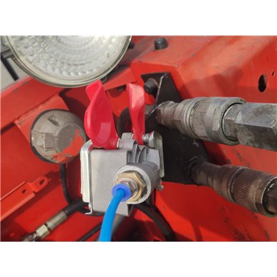 Próżniowe zawadnianie wspomagane pneumatyką ciągnika