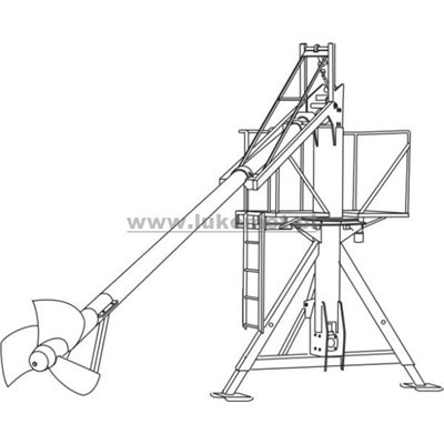 Mieszadło wałowe ciągnikowe słupowe 560
