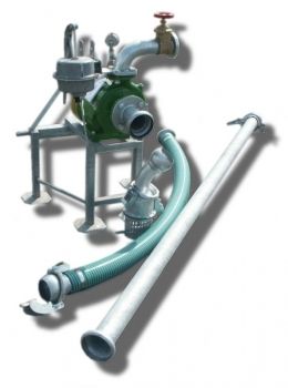 Pompownia T1-40 służy do pompowania wody z ujęć powierzchniowych takich jak rzeki, jeziora, stawy do wszelkich systemów nawadniających.