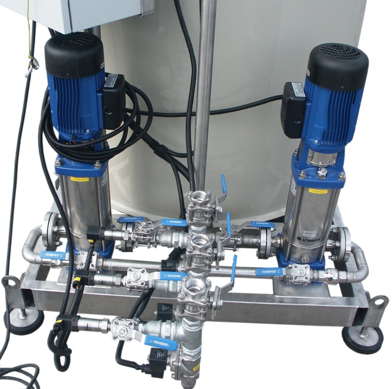 System zasilania wody dejonizowanej