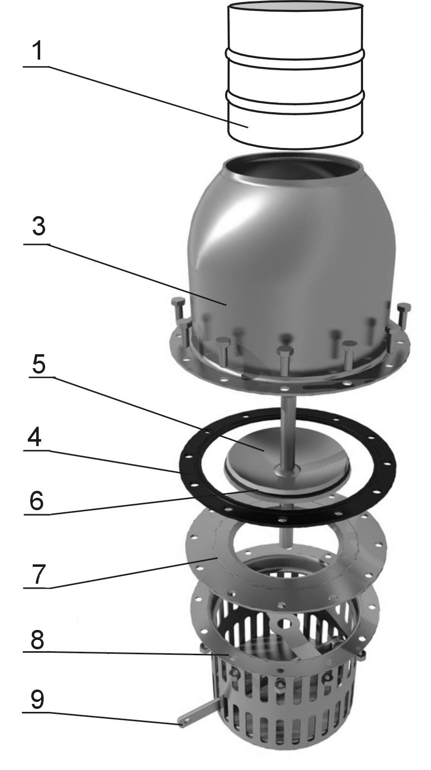 Kosze ssące z zaworem stopowym, proste do węża