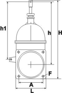 Zasuwy mosiężne kołnierzowe do dźwigni