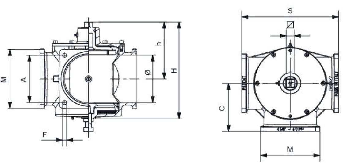 Zawór trójdrożny UJ45,3R