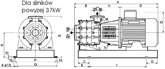 Agregaty pompowe wielostopniowe serii MEK100