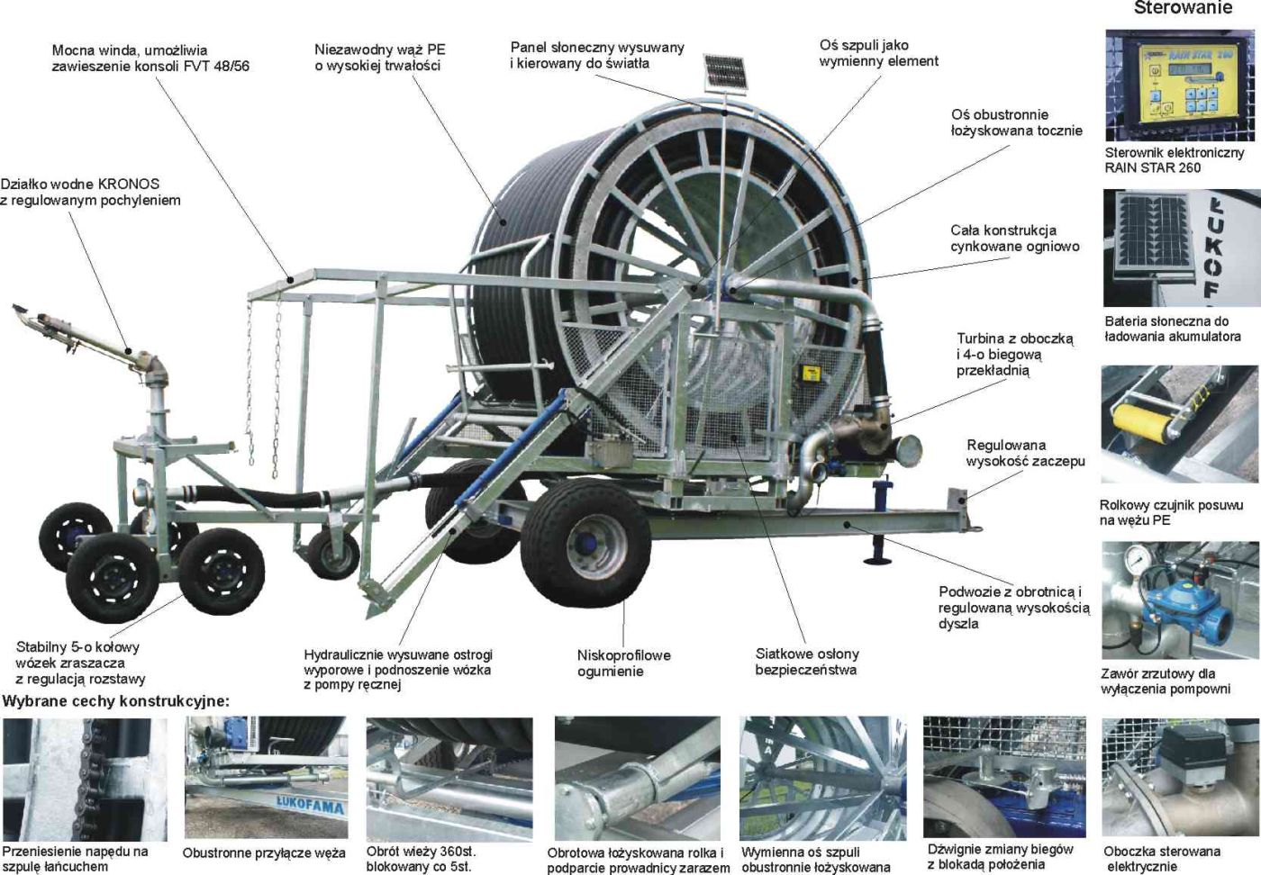 Deszczownia szpulowa ŁUKOFAMA 110/430